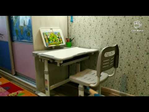 ОБЗОР: Растущая парта и стул трансформеры Cubby Vanda Grey.