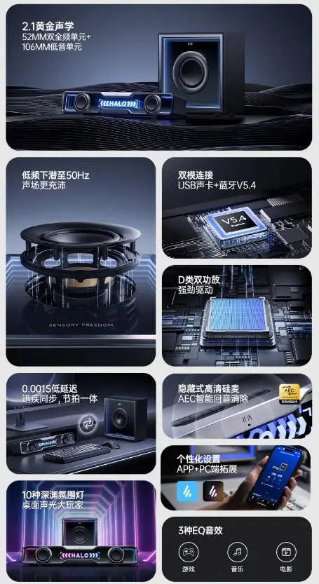 В Китае начались продажи колонки для игр Rambler Huazai Halo Soundbar Max 2.1 - Сегодня, 2 сентября, в продажу поступила беспроводная колонка Rambler Huazai Halo Soundbar Max 2.1, предназначенная для настольных игр. Стоимость новинки составляет 599 юаней (7 190 рублей). В Китае начались продажи колонки для игр Rambler Huazai Halo Soundbar Max 2.1 - Новости