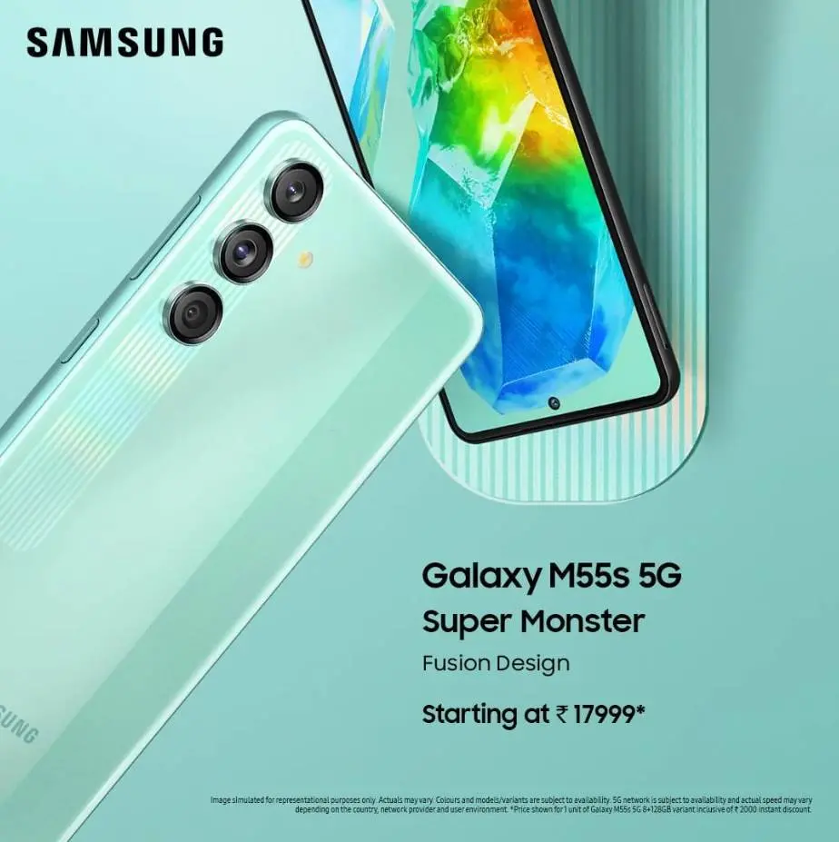 Samsung запустит международные продажи смартфона Galaxy M55s 26 сентября - Компания Samsung представила новый смартфон Galaxy M55s, который поступит в продажу на международных рынках 26 сентября. Samsung запустит международные продажи смартфона Galaxy M55s 26 сентября - Новости